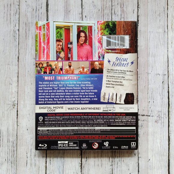 Bill & Ted Face the Music Blu-Ray Movie NEW - Picture 3 of 4